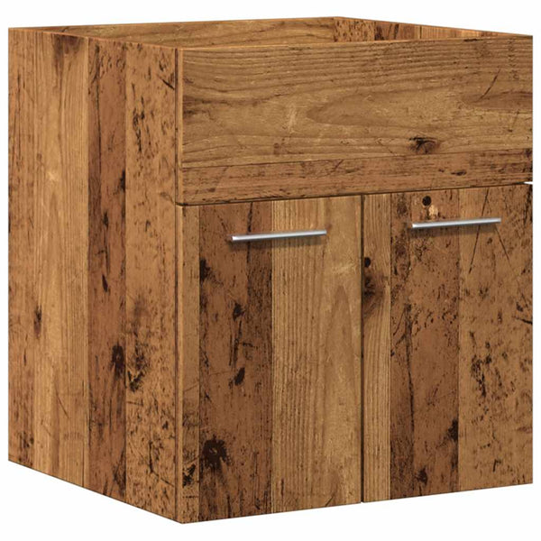 Badezimmermöbel-Set Miercurea (2-teilig, Holz, Altholz)