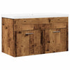 Miercurean Badezimmermöbel-Set (2-teilig, Altholz, Holz)