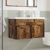 Miercurean Badezimmermöbel-Set (2-teilig, Altholz, Holz)