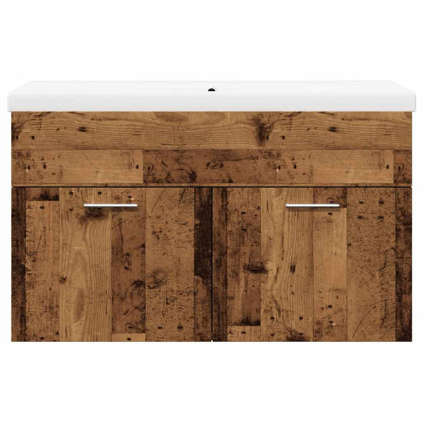 Miercurean Badezimmermöbel-Set (2-teilig, Altholz, Holz)