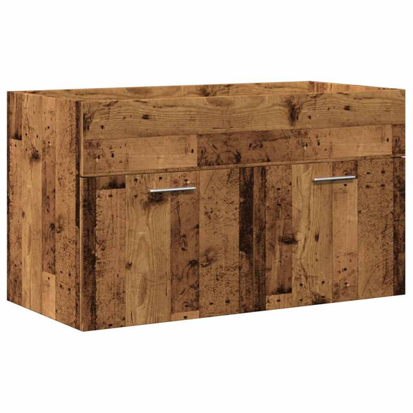 Miercurean Badezimmermöbel-Set (2-teilig, Altholz, Holz)