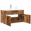Miercurean Badezimmermöbel-Set (2-teilig, Altholz, Holz)