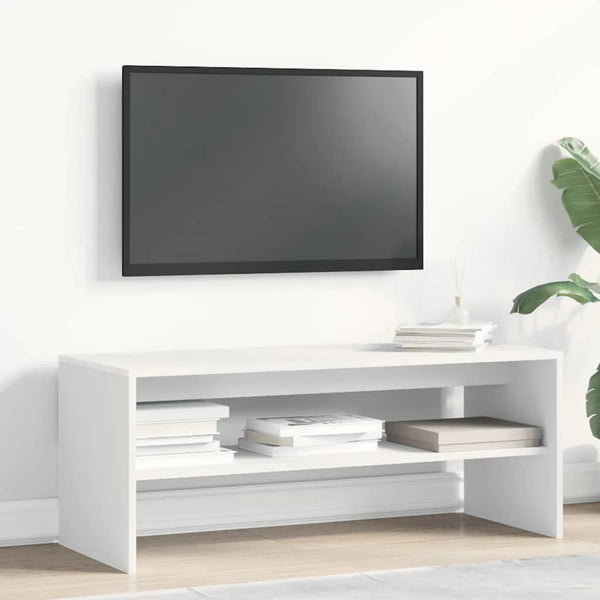 Valkoinen tv-taso Mahler 100x40x40cm (lastulevy)