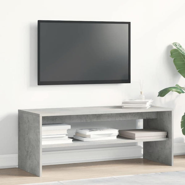 Betoninharmaa tv-taso Mahler 120x40x40cm (lastulevy)