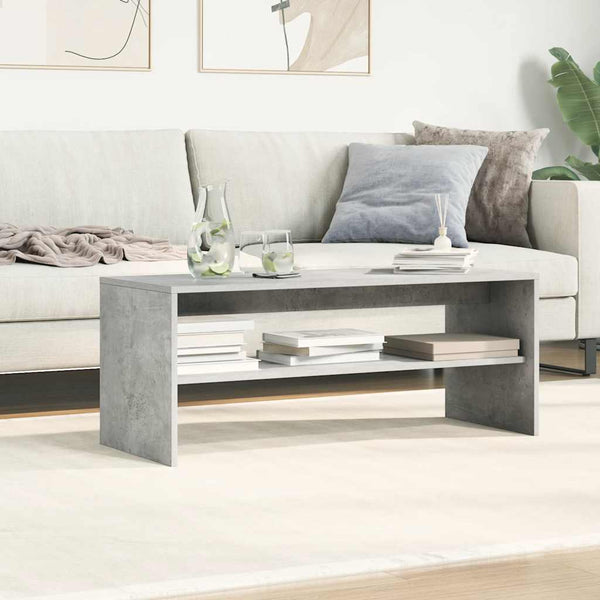 Betoninharmaa tv-taso Mahler 120x40x40cm (lastulevy)