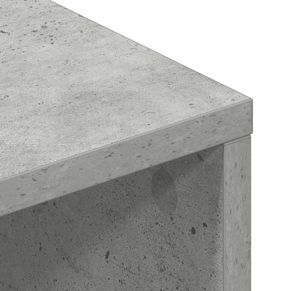 Betoninharmaa tv-taso Mahler 120x40x40cm (lastulevy)