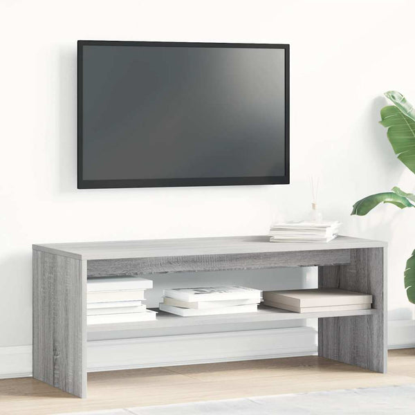 Harmaa tv-taso Mahler 100x40x40cm (puinen)