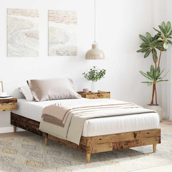Vanha puu sängynrunko ei patjaa Margarusa 90x200cm (engineered wood)