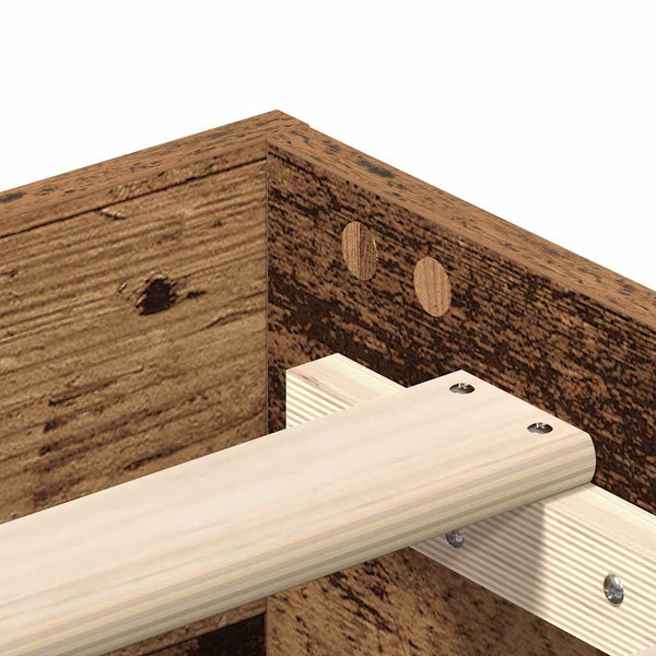 Vanha puu sängynrunko ei patjaa Margarusa 90x200cm (engineered wood)