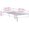 Vanha puu sängynrunko ei patjaa Margarusa 90x200cm (engineered wood)
