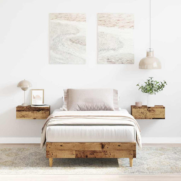 Vanha puu sängynrunko ei patjaa Margarusa 90x200cm (engineered wood)