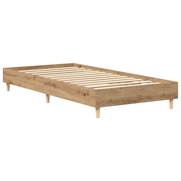 Artisan oak sängynrunko ei patjaa Margarusa 90x200cm (engineered wood)
