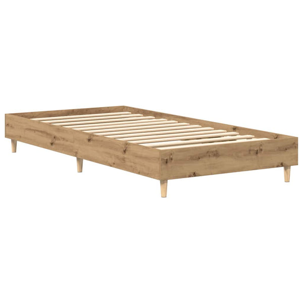 Artisan oak sängynrunko ei patjaa Margarusa 90x200cm (engineered wood)