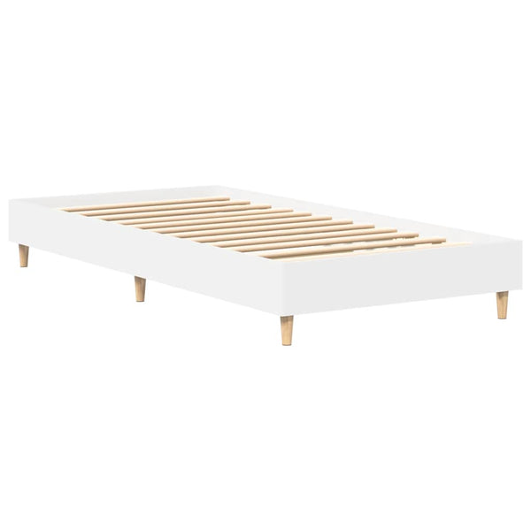 Valkoinen sängynrunko ei patjaa Margarusa 75x190cm (engineered wood)