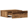 Nachttisch Saif aus Altholz, schwebend, 40x32x15cm (Holzwerkstoff)