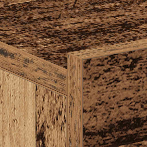 Nachttisch Saif aus Altholz, schwebend, 40x32x15cm (Holzwerkstoff)
