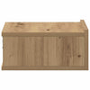 Handwerker Eiche schwebender Nachttisch Saif 40x32x15cm (Holz)