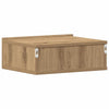 Handwerker Eiche schwebender Nachttisch Saif 40x32x15cm (Holz)