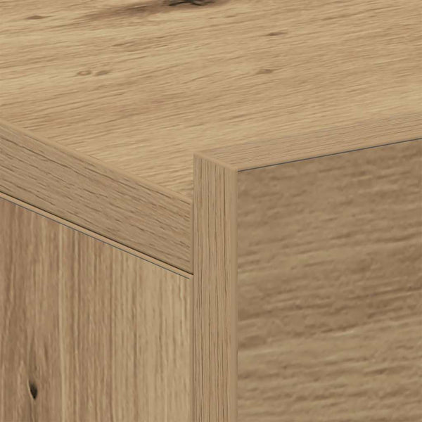 Handwerker Eiche schwebender Nachttisch Saif 40x32x15cm (Holz)