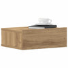 Handwerker Eiche schwebender Nachttisch Saif 40x32x15cm (Holz)