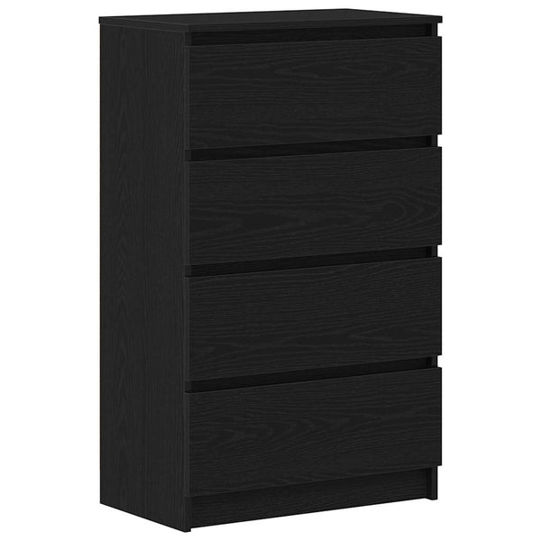 Schwarzes Sideboard Nance 60x35x98,5cm (Holz)