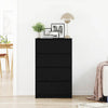 Schwarzes Sideboard Nance 60x35x98,5cm (Holz)