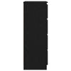 Schwarzes Sideboard Nance 60x35x98,5cm (Holz)
