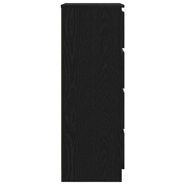 Schwarzes Sideboard Nance 60x35x98,5cm (Holz)
