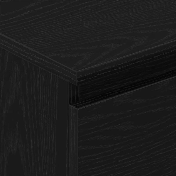 Schwarzes Sideboard Nance 60x35x98,5cm (Holz)