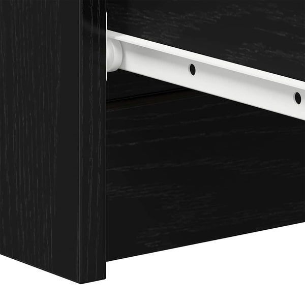 Schwarzes Sideboard Nance 60x35x98,5cm (Holz)