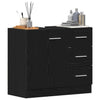 Waschtischunterschrank Arethya aus schwarzer Eiche, 63x30x54cm (Holz)