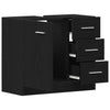 Waschtischunterschrank Arethya aus schwarzer Eiche, 63x30x54cm (Holz)