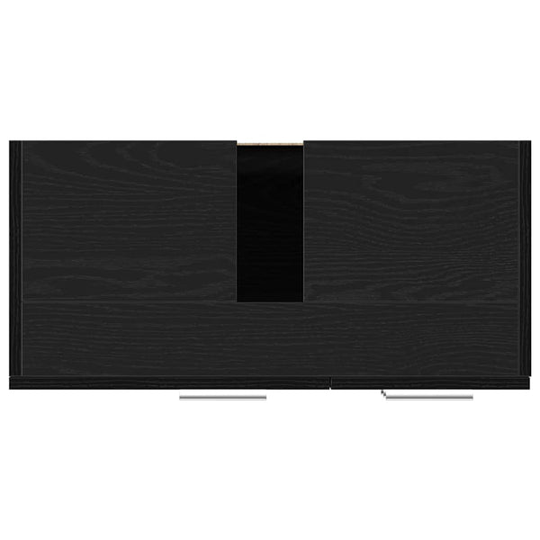 Waschtischunterschrank Arethya aus schwarzer Eiche, 63x30x54cm (Holz)