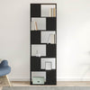 Bücherregal/Raumteiler aus schwarzer Eiche Donald 60x24x186cm