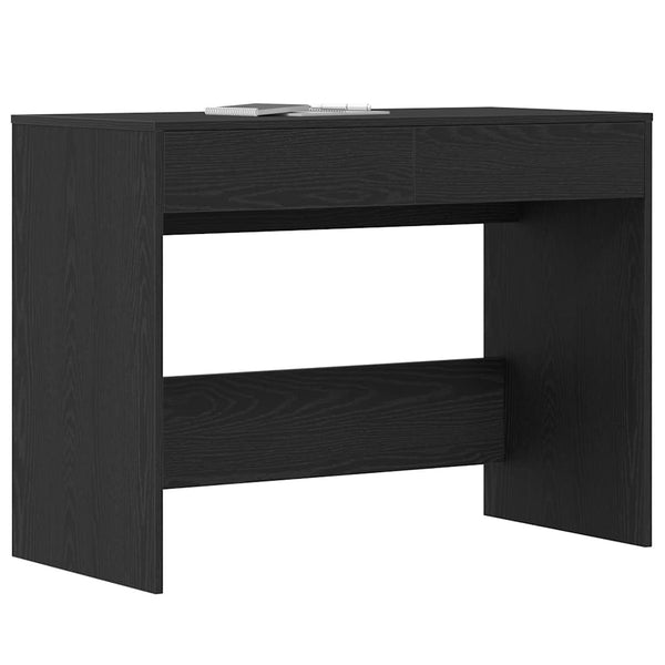 Schwarzer Eichenschreibtisch Claudius 101x50x76,5cm (Holz)