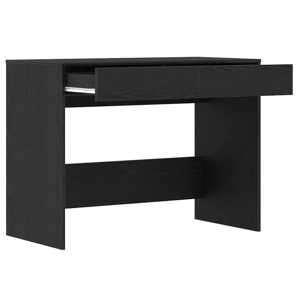 Schwarzer Eichenschreibtisch Claudius 101x50x76,5cm (Holz)