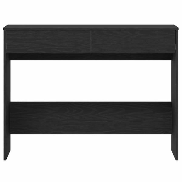 Schwarzer Eichenschreibtisch Claudius 101x50x76,5cm (Holz)