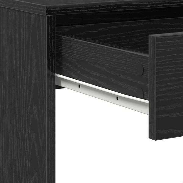 Schwarzer Eichenschreibtisch Claudius 101x50x76,5cm (Holz)