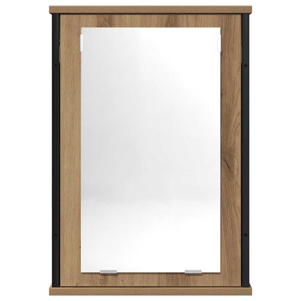 Handwerklicher Eichenholz-Spiegelschrank Bondrea 42x12x60cm