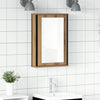 Handwerklicher Eichenholz-Spiegelschrank Bondrea 42x12x60cm