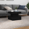 Couchtisch Claudie, schwarz, 50x50x40cm (LED Eiche)