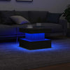 Couchtisch Claudie, schwarz, 50x50x40cm (LED Eiche)