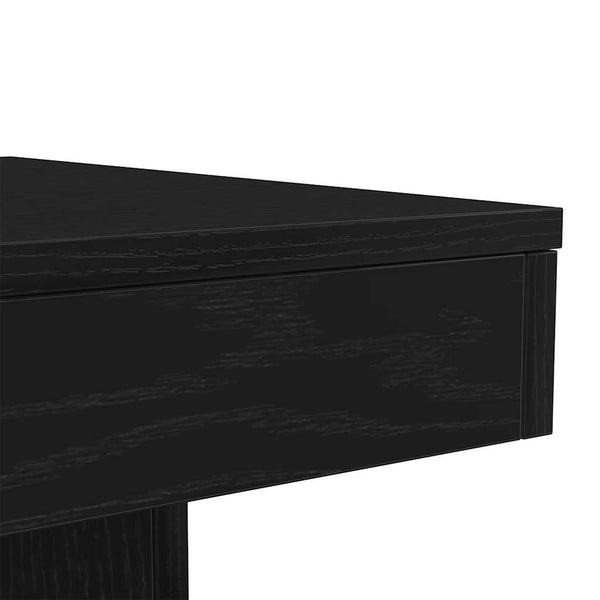 Couchtisch Claudie, schwarz, 50x50x40cm (LED Eiche)