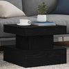 Couchtisch Claudie, schwarz, 50x50x40cm (LED Eiche)