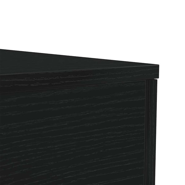 Schwarzer Couchtisch mit LED-Beleuchtung Celestina 50x50x40cm (Eiche)