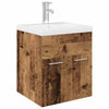 Waschtischunterschrank mit integriertem Waschbecken und Wasserhahn Miercurean