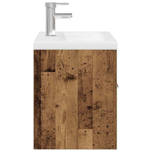 Waschtischunterschrank mit integriertem Waschbecken und Wasserhahn Miercurean
