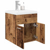 Waschtischunterschrank mit integriertem Waschbecken und Wasserhahn Miercurean