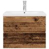Waschbeckenunterschrank Gavin (mit Wasserhahn und integriertem Waschbecken)
