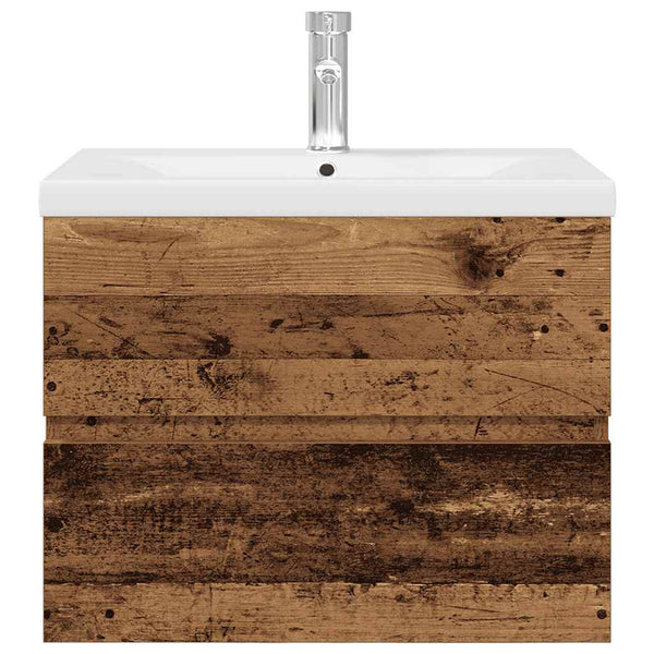 Waschbeckenunterschrank Gavin (mit Wasserhahn und integriertem Waschbecken)